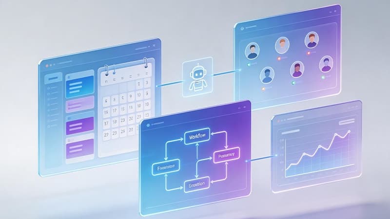 How to use AI for business productivity with automation, data analysis, and workflow optimization