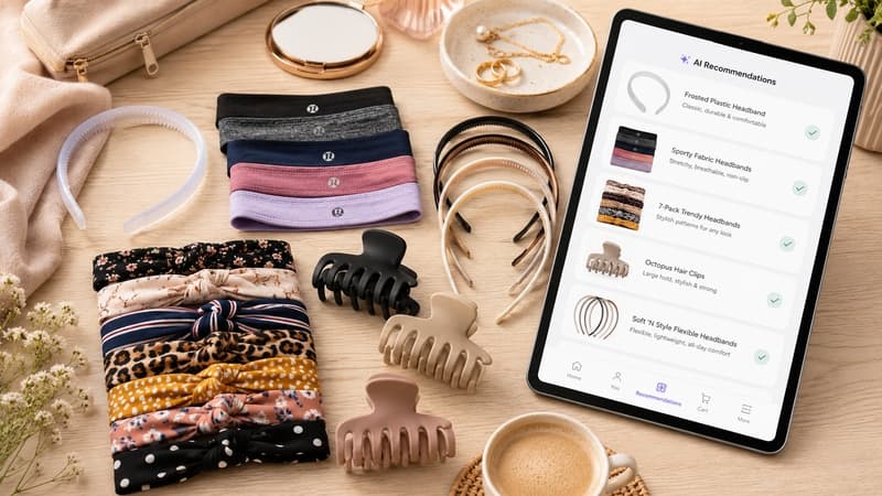 AI-powered recommendations for trendy women’s headbands and hair accessories on Amazon