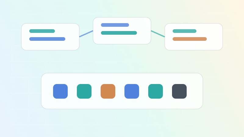 Abstract tool selection map showing multi-model AI chat alternatives and side-by-side response comparison panels.